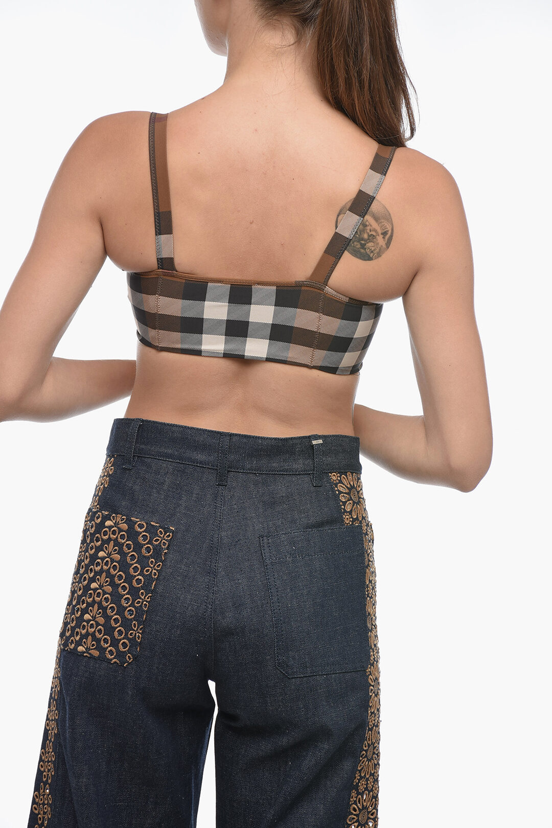 Burberry Tube Top with Tartan Pattern women - Glamood Outlet