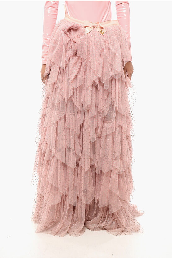 Tulle Flounced Maxi… - image