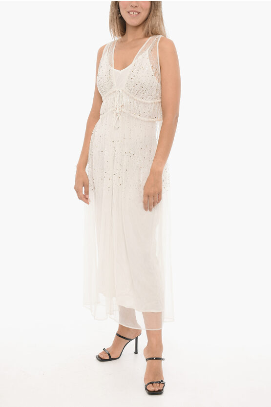Allsaints Tulle Robyn Dress With Sequin