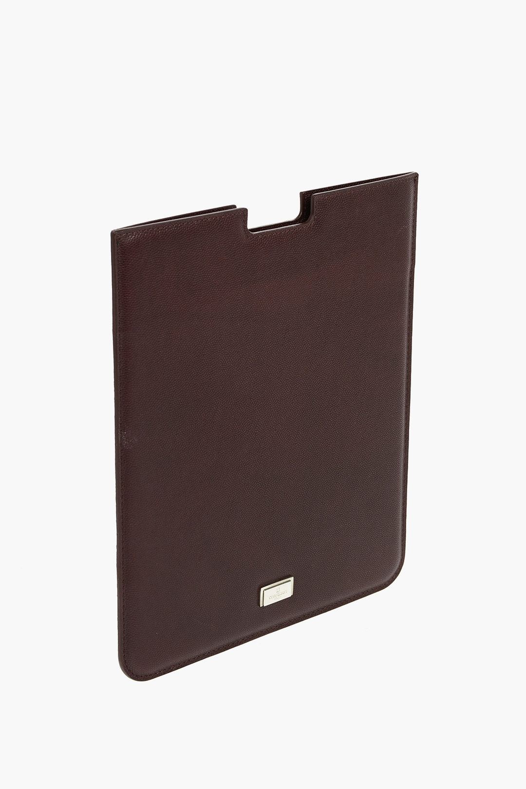 Corneliani Tumbled Leather Tablet Case men Glamood Outlet