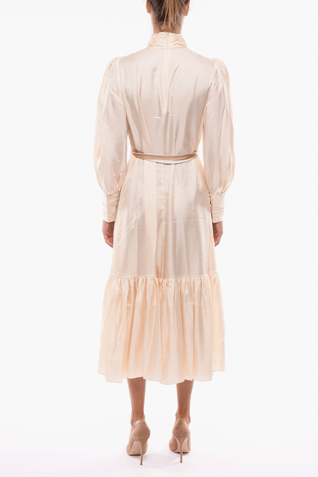 Dress Vestito Zimmermann Zimmermann Turtle-neck Silk Dress With