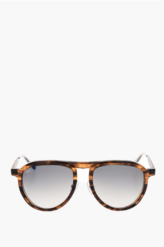 Oamc Turtle Printed Aviator Sunglasses In Brown
