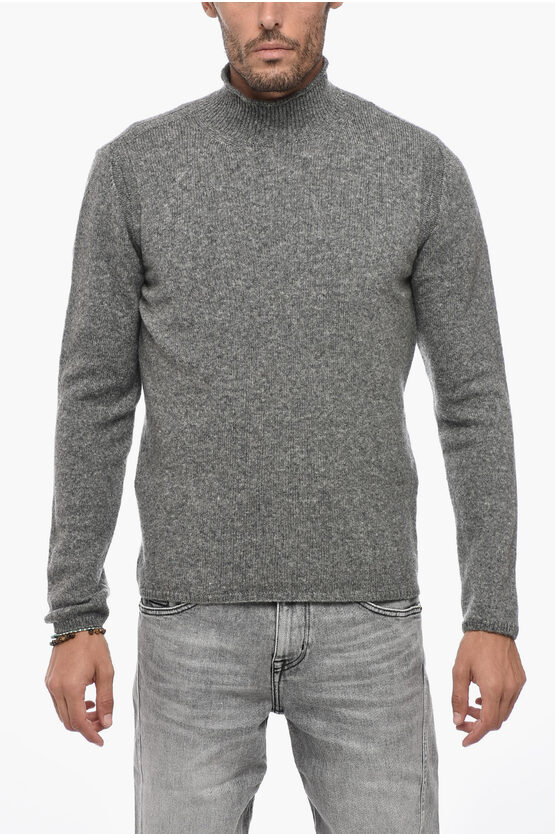 Shop Roberto Collina Turtleneck Camel Blend Sweater