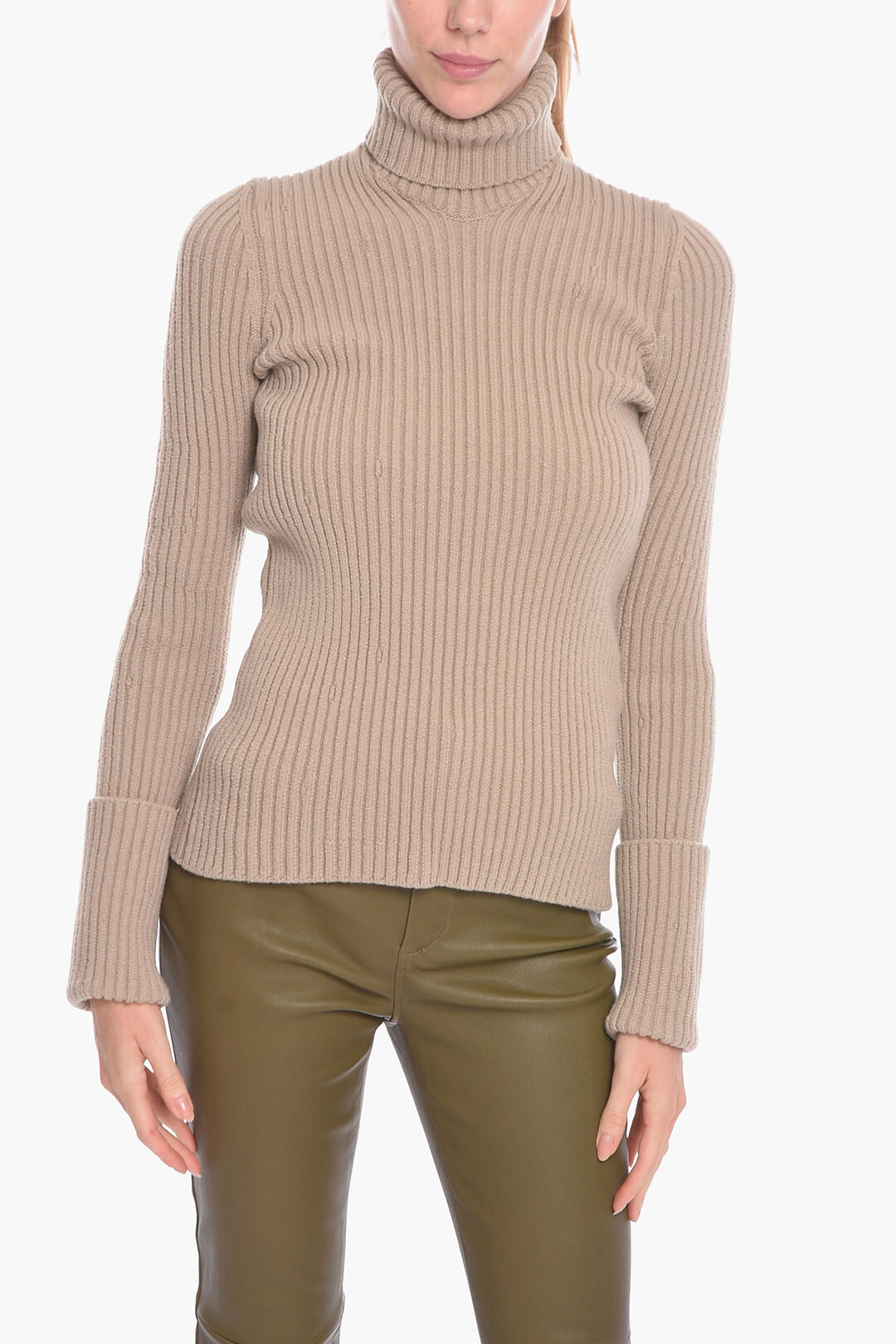 Bottega Veneta Turtleneck DISTORTED Ribbed Pullover women - Glamood Outlet