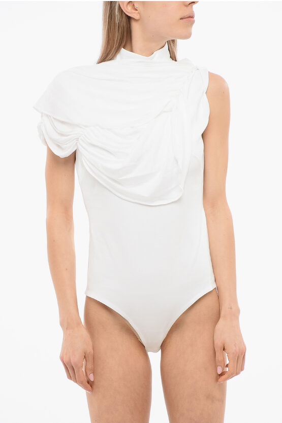 Viktor & Rolf Sweetheart Pleat-detailing Bodysuit