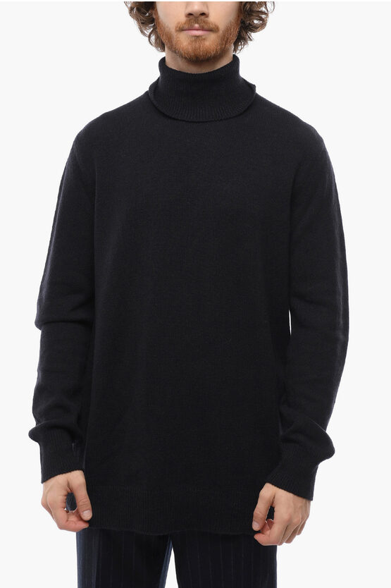 Ann Demeulemeester Turtleneck Kurt Pure Cashmere Sweater In Black