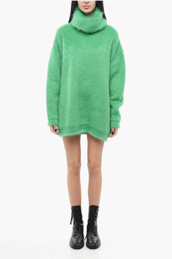 Gucci Mohair-blend Mini Sweater Dress Women