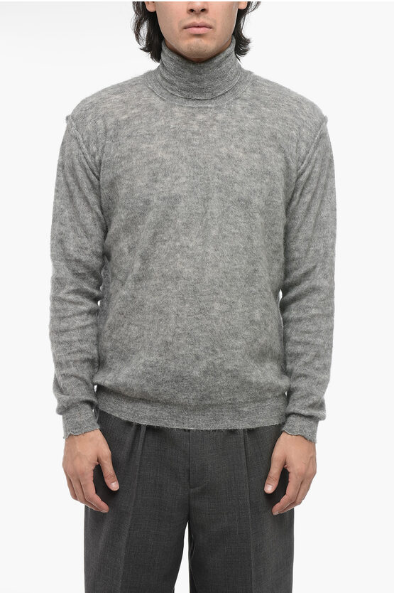 Shop Roberto Collina Turtleneck Mohair Blend Sweater