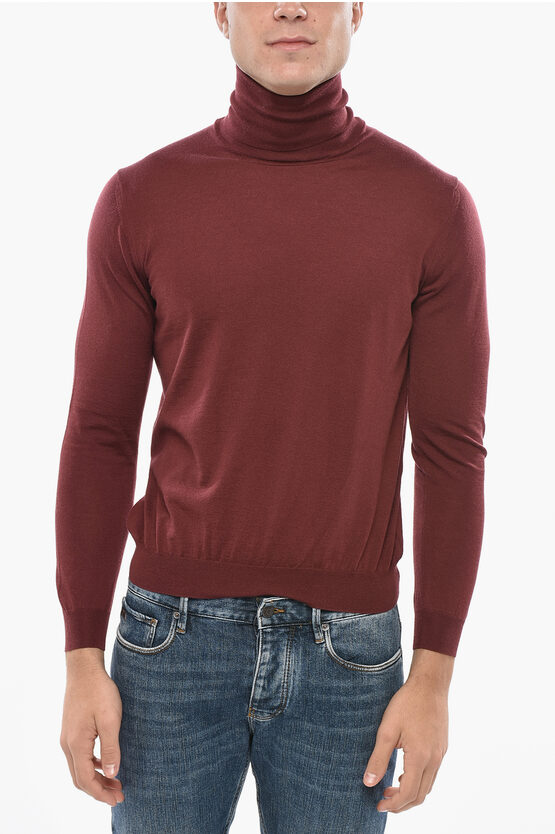 Malo Turtleneck Pure Cashmere Sweater In Brown