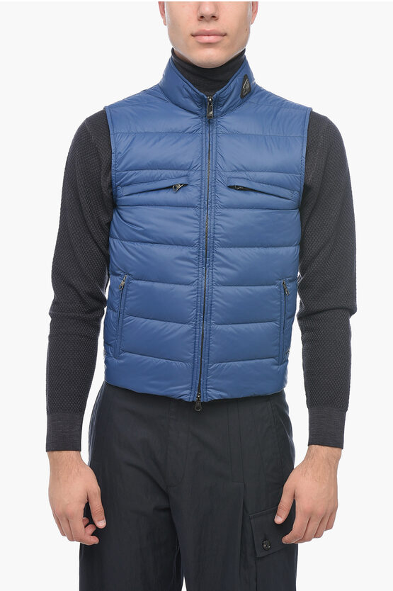 Shop Hogan Turtleneck Quilted Vest