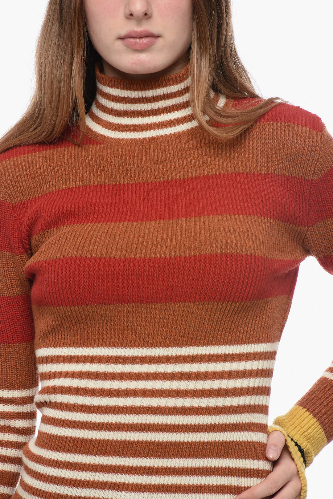 Maison Margiela Turtleneck Striped Sweater women - Glamood Maison Margiela Turtleneck Striped Sweater women - Glamood