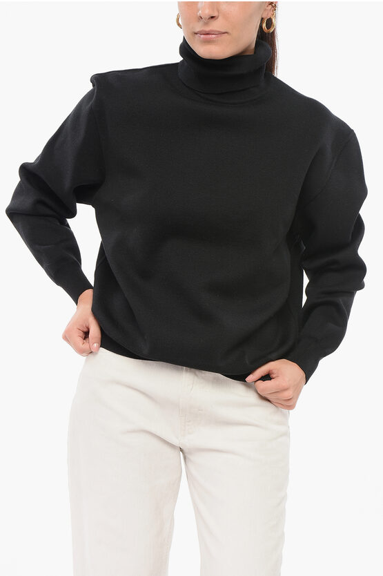 Alaïa Turtleneck Tech Virgin Wool Pullover