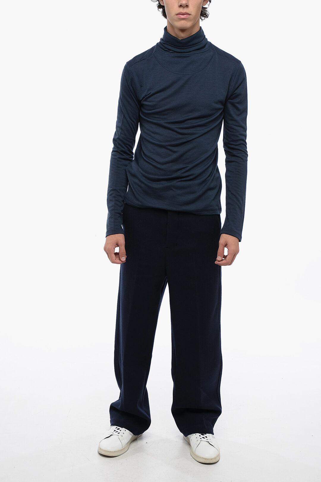 Jil Sander Turtleneck Tech Wool Sweater men - Glamood Outlet