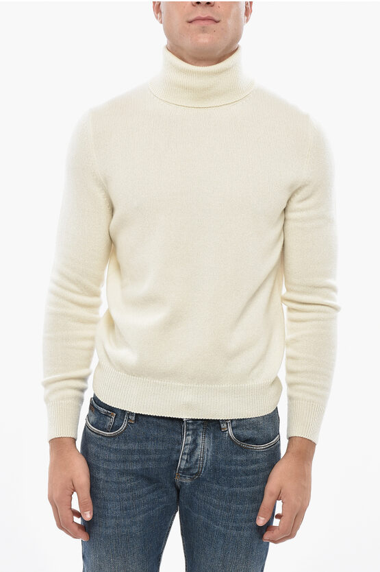 Malo Turtleneck Wool And Cashmere Sweater In Multi