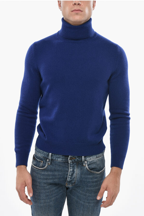 Malo Turtleneck Wool And Cashmere Sweater In Multi