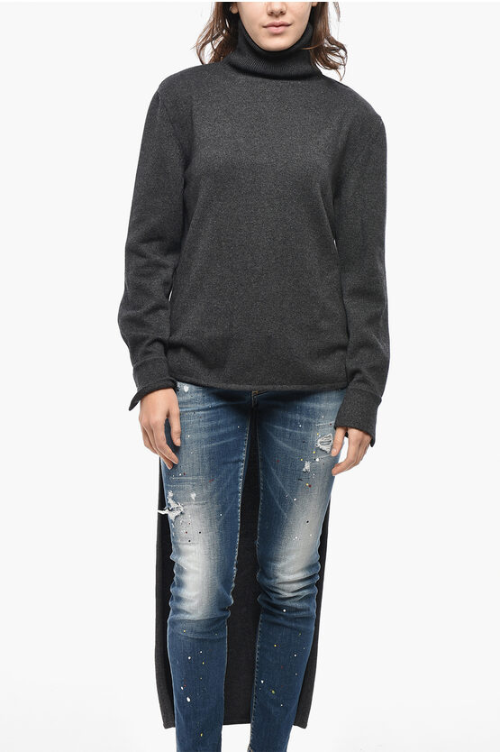 Turtleneck Wool Ble… - image