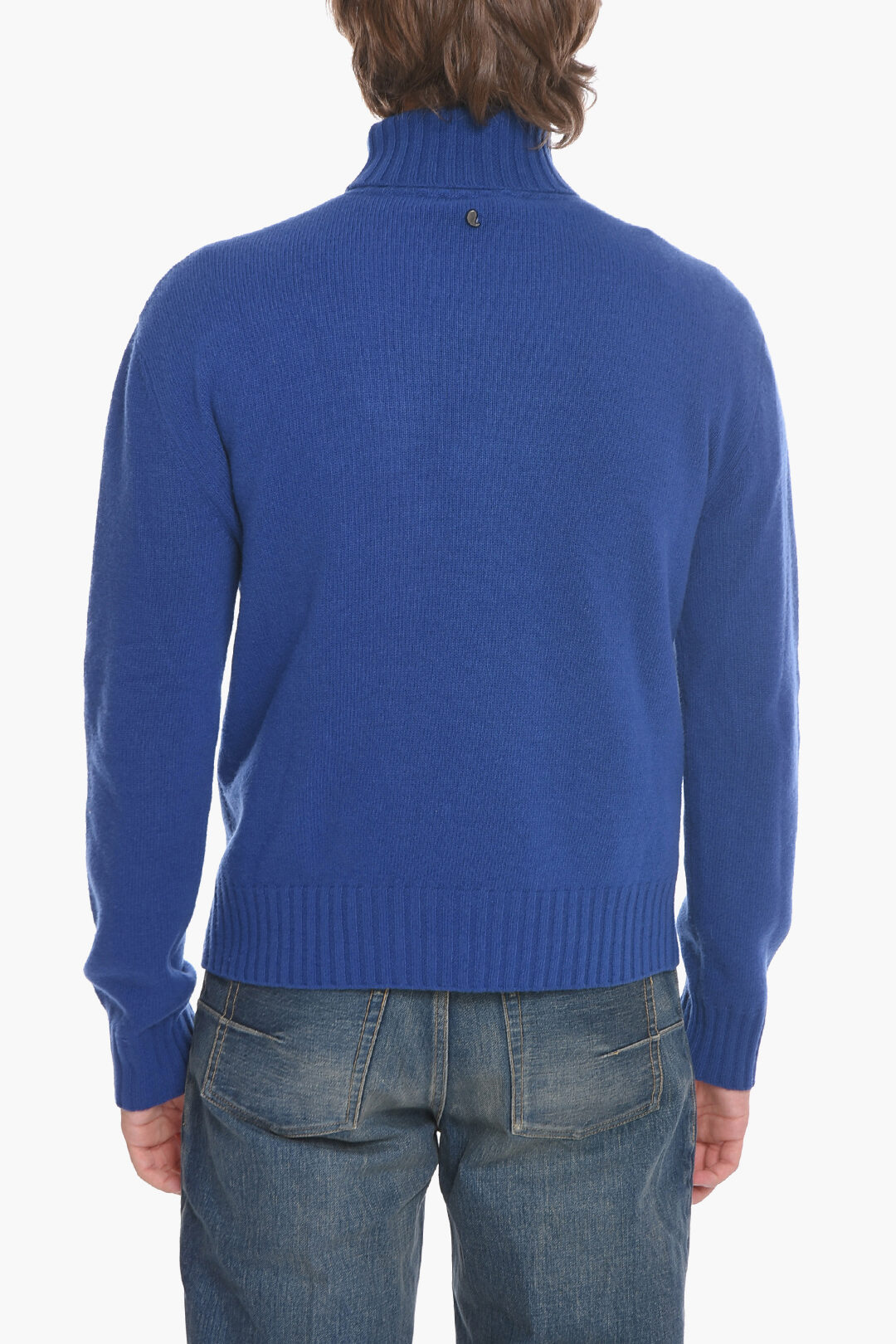 Etro Turtleneck Wool Sweater with Paisley Inlay men - Glamood Outlet