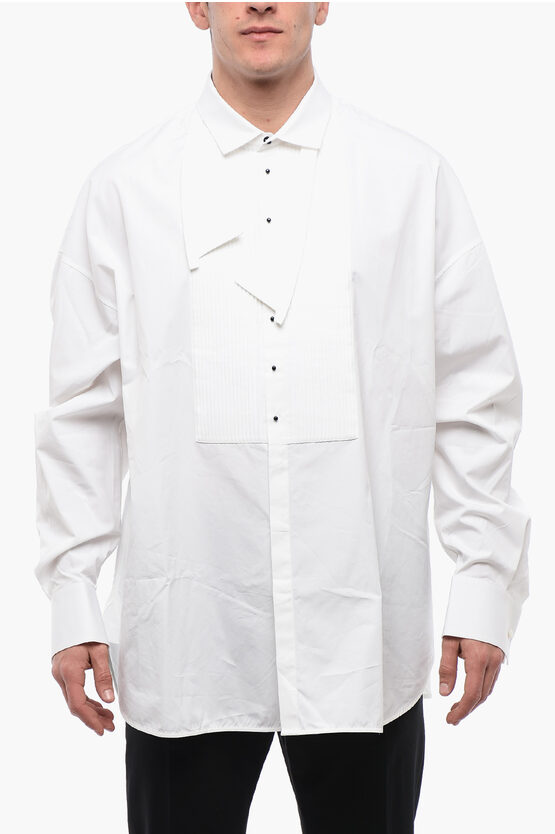Dsquared2 Tuxed Shirt With Contrasting Buttoms