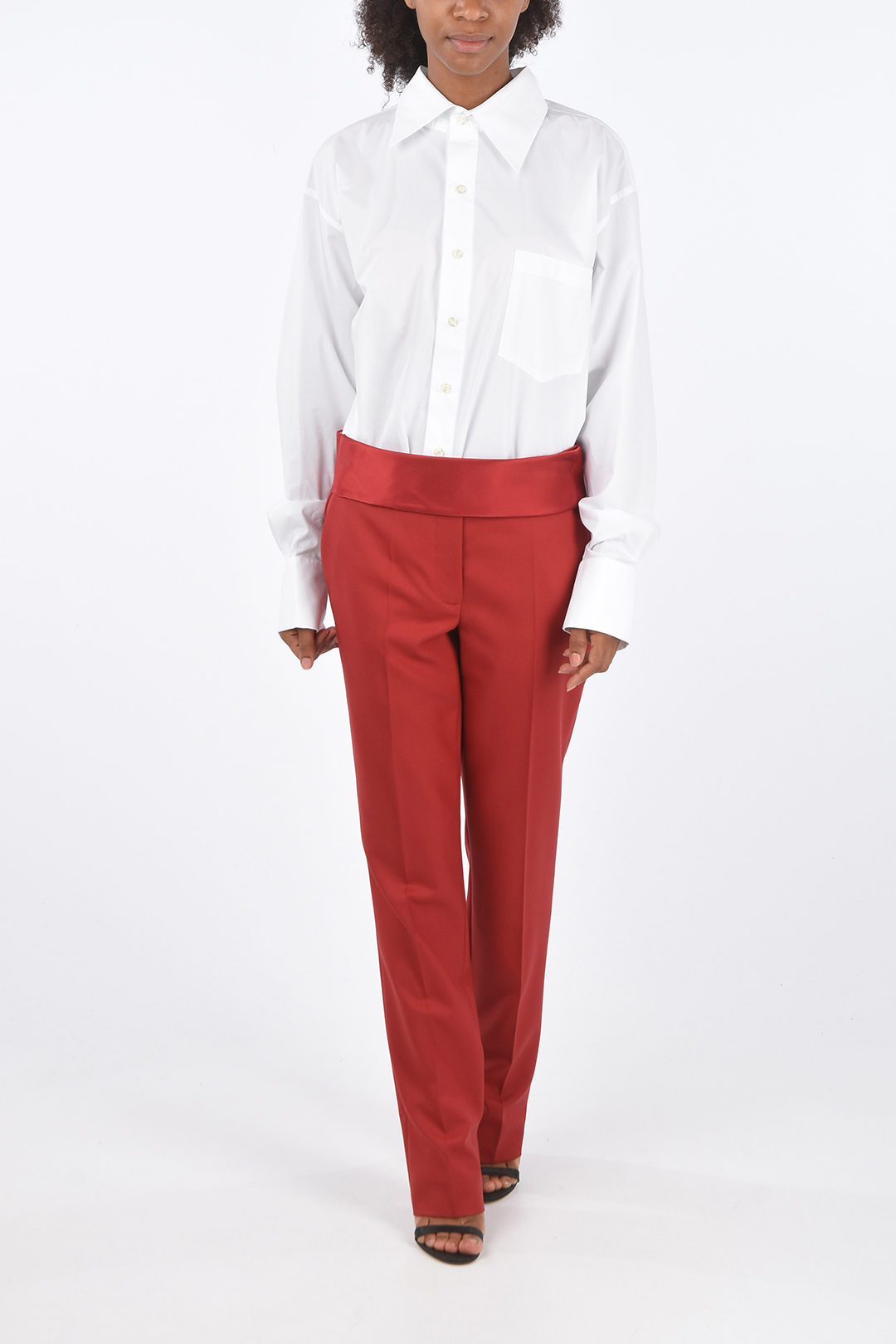 ASOS DESIGN Plus super skinny tuxedo pants in red  ASOS