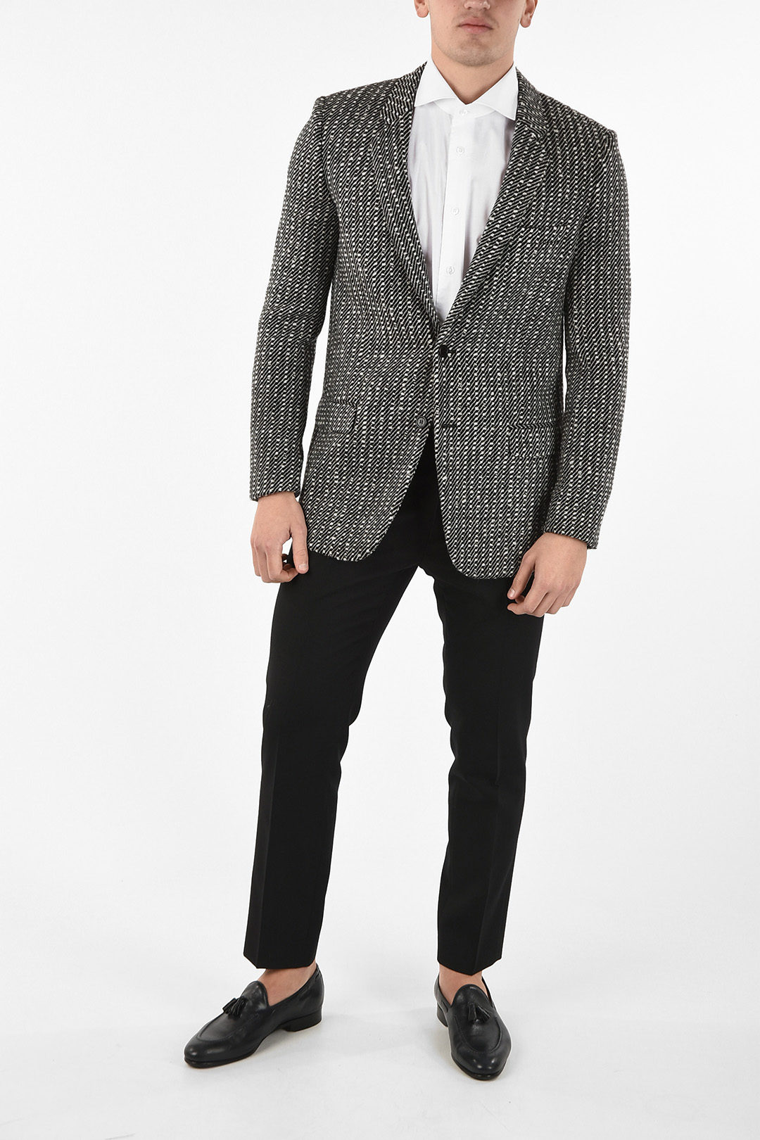 NEW VTG Yves Saint Laurent Men's Tweed 2-Button Blazer Beige • 40 R