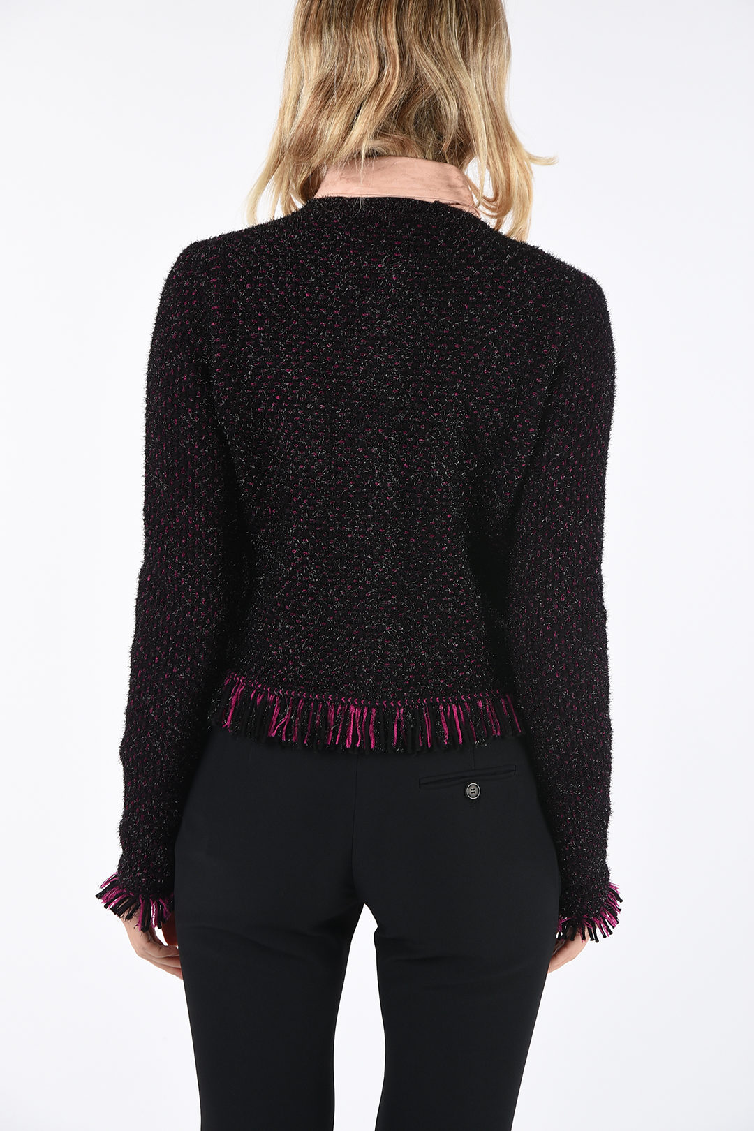 Versace Tweed Jacket with Lurex Details women - Glamood Outlet