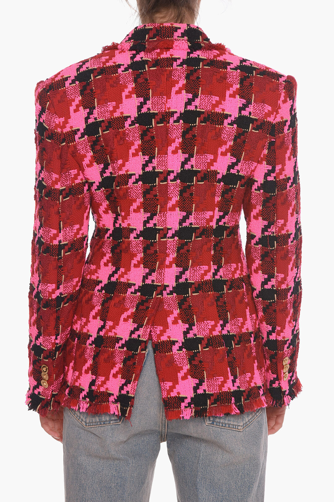 Versace Tweed MEDUSA Blazer with Fringe women - Glamood Outlet