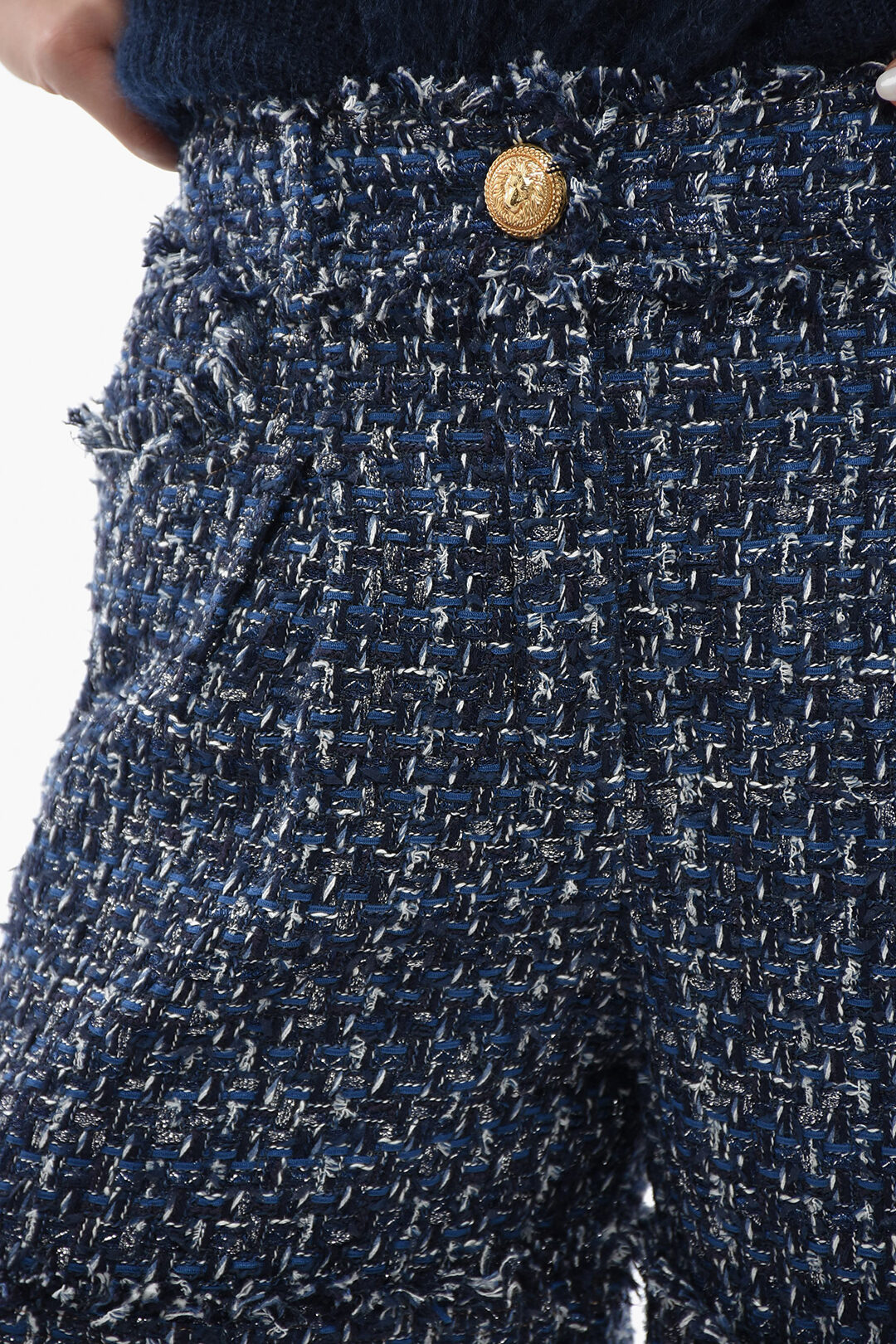 Balmain tweed shorts online