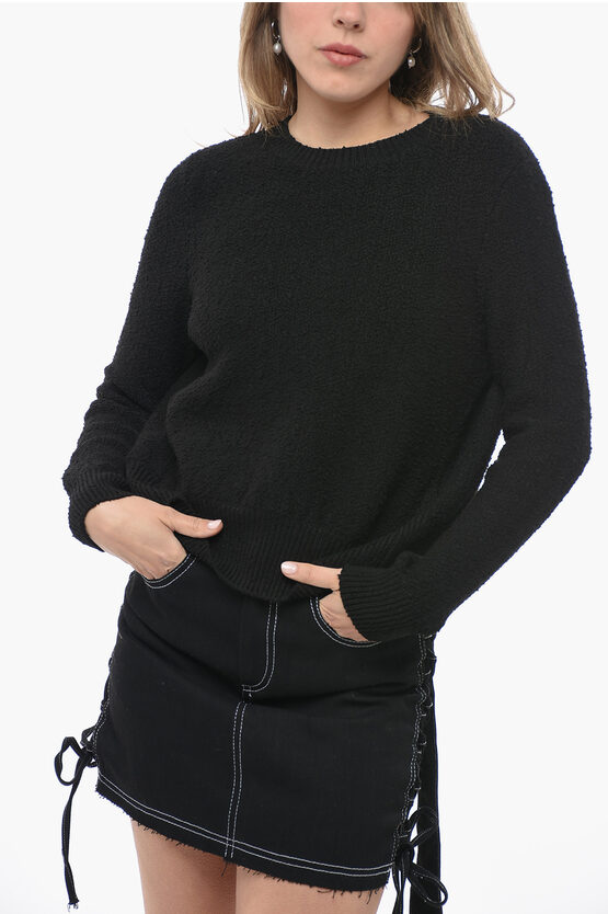 Bottega Veneta Tweed Viscose Blend Bare Back Sweater
