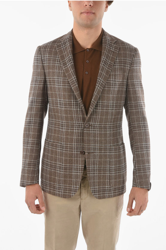 Corneliani Tweed Wool-blend Gate 2-button Blazer In Multi