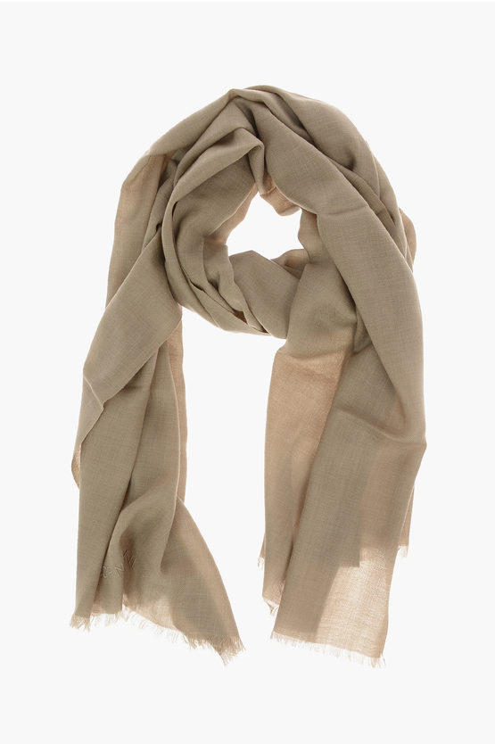 Shop Corneliani Twill Cashmere Blend Scarf