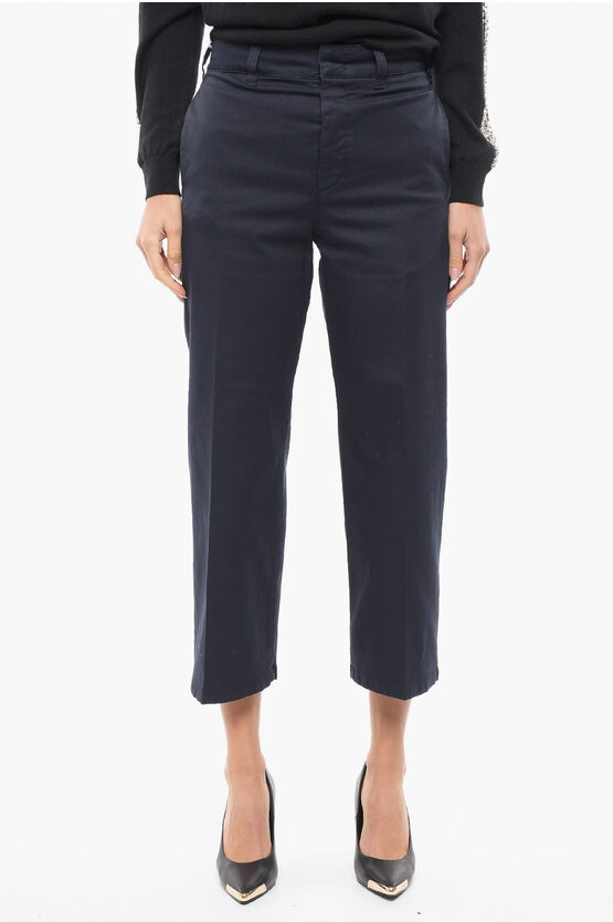 Shop Department 5 Twill Cotton Cropped Fit Pants With Belt Loops