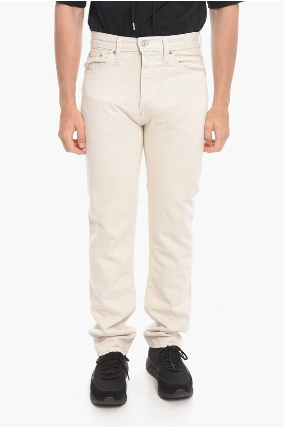 Levi's Twill Cotton Straight Fit Denims 20cm In White