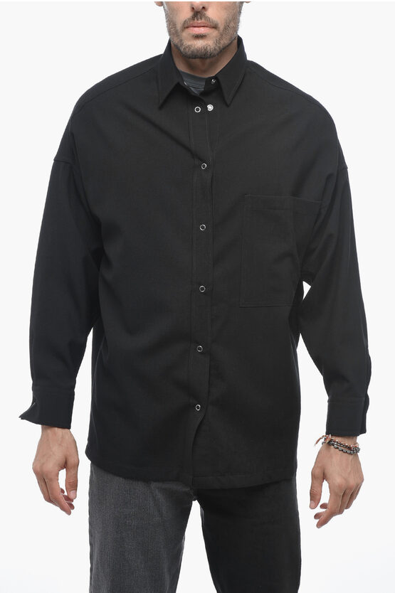 Shop Destin Twill Wool Gio Shirt With Snap Buttons