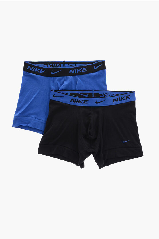 Nike Two-tone 2 Pairs Of Boxers Set In Blue
