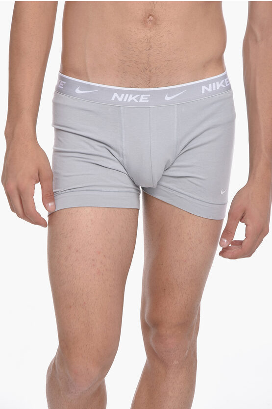 Nike Two-tone 2 Pairs Of Boxers Set In Gray