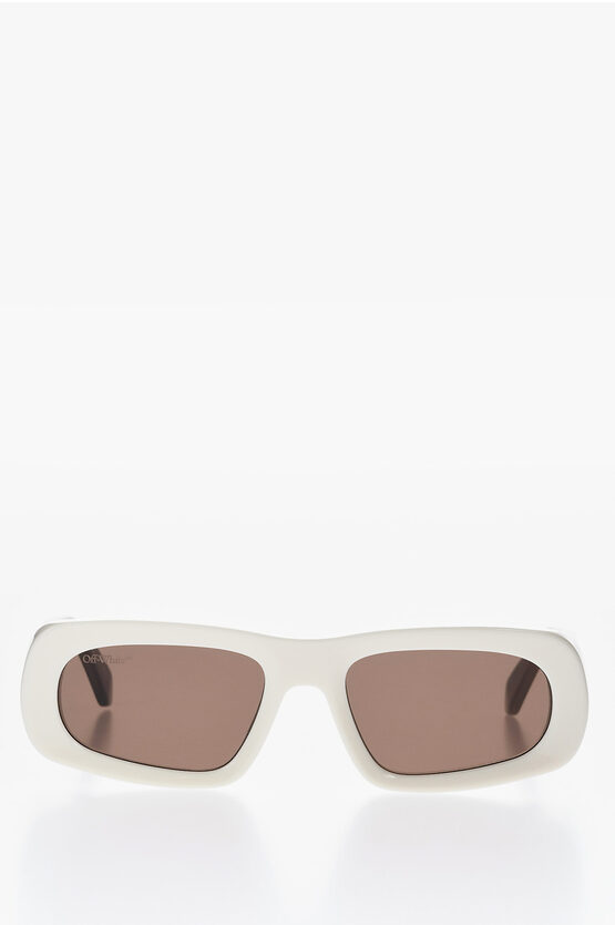 Off-white Two-tone Austin Sunglasses With Colored Lenses In Gray