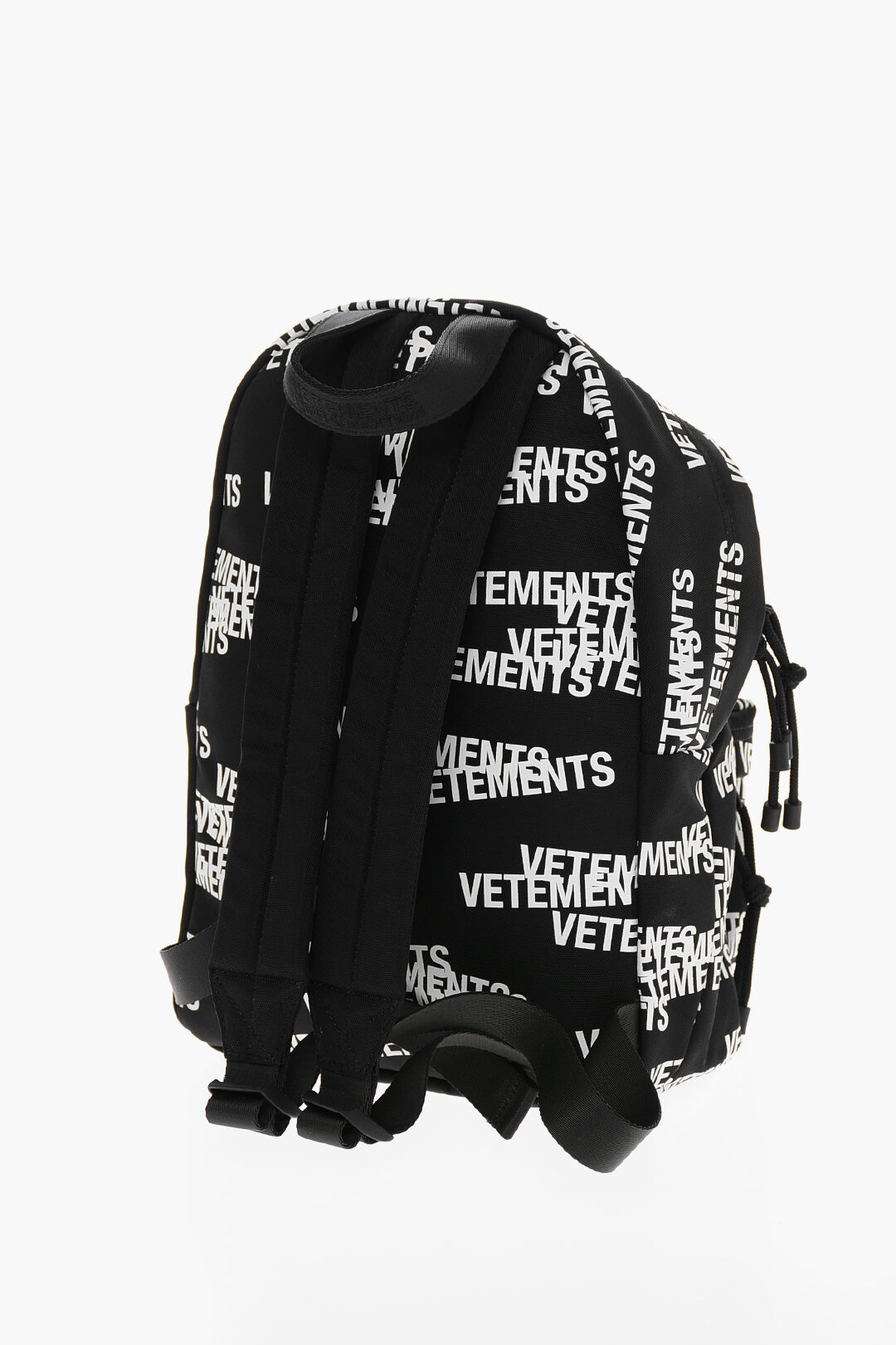 Vetements Two-Tone Backpack with All-Over Logo Print unisex men