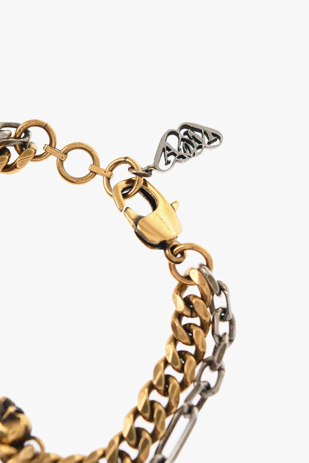 【送料&関税込】Alexander Mcqueen Brass Bracelet Alexander McQueen Two-Tone Brass Bracelet women - Glamood Outlet