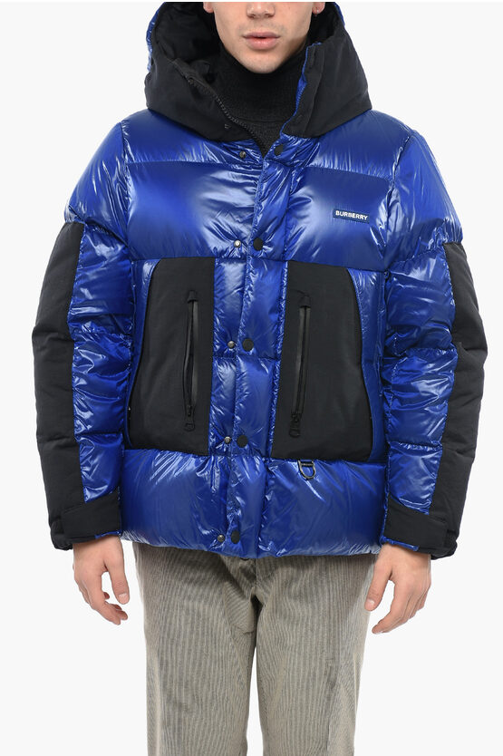 Burberry Two-Tone BRENDAN Down Jacket with Hood men Glamood Outlet
