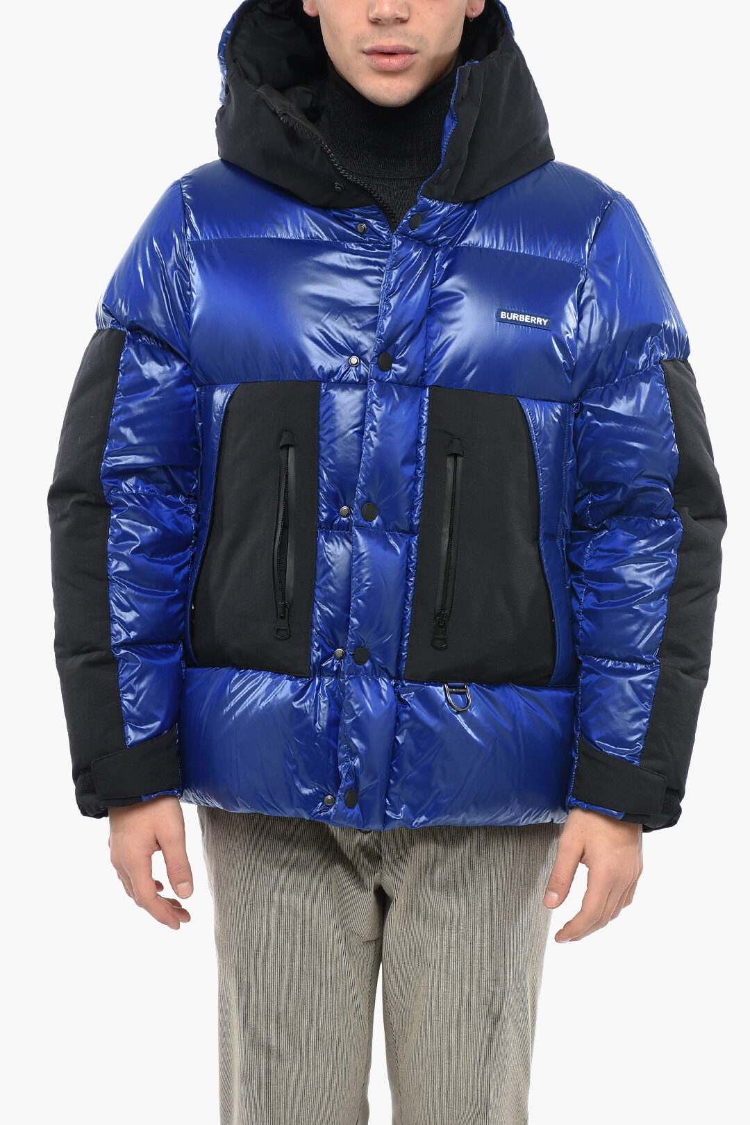 Burberry Two Tone BRENDAN Down Jacket with Hood men Glamood Outlet