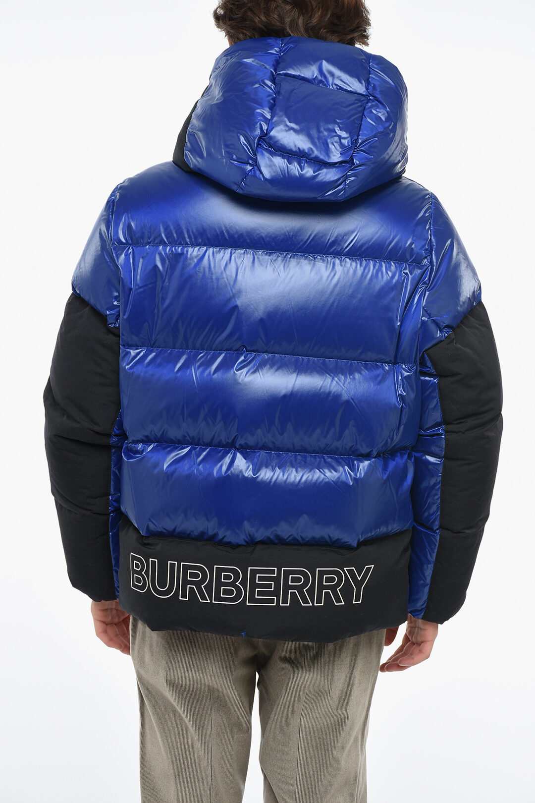 Burberry Two Tone BRENDAN Down Jacket with Hood men Glamood Outlet