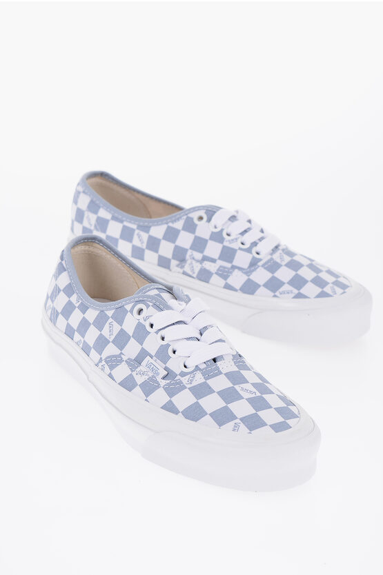 Shop Vans Two-tone Check Og Authentic L Low-top Sneakers