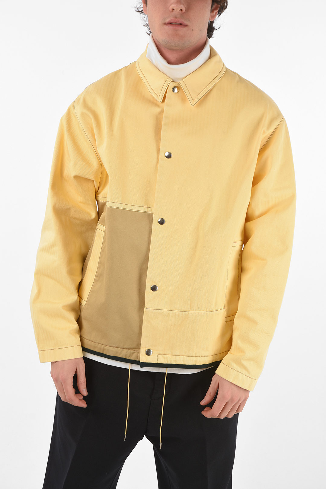 hooded two-tone denim jacket | Balmain | Eraldo.com