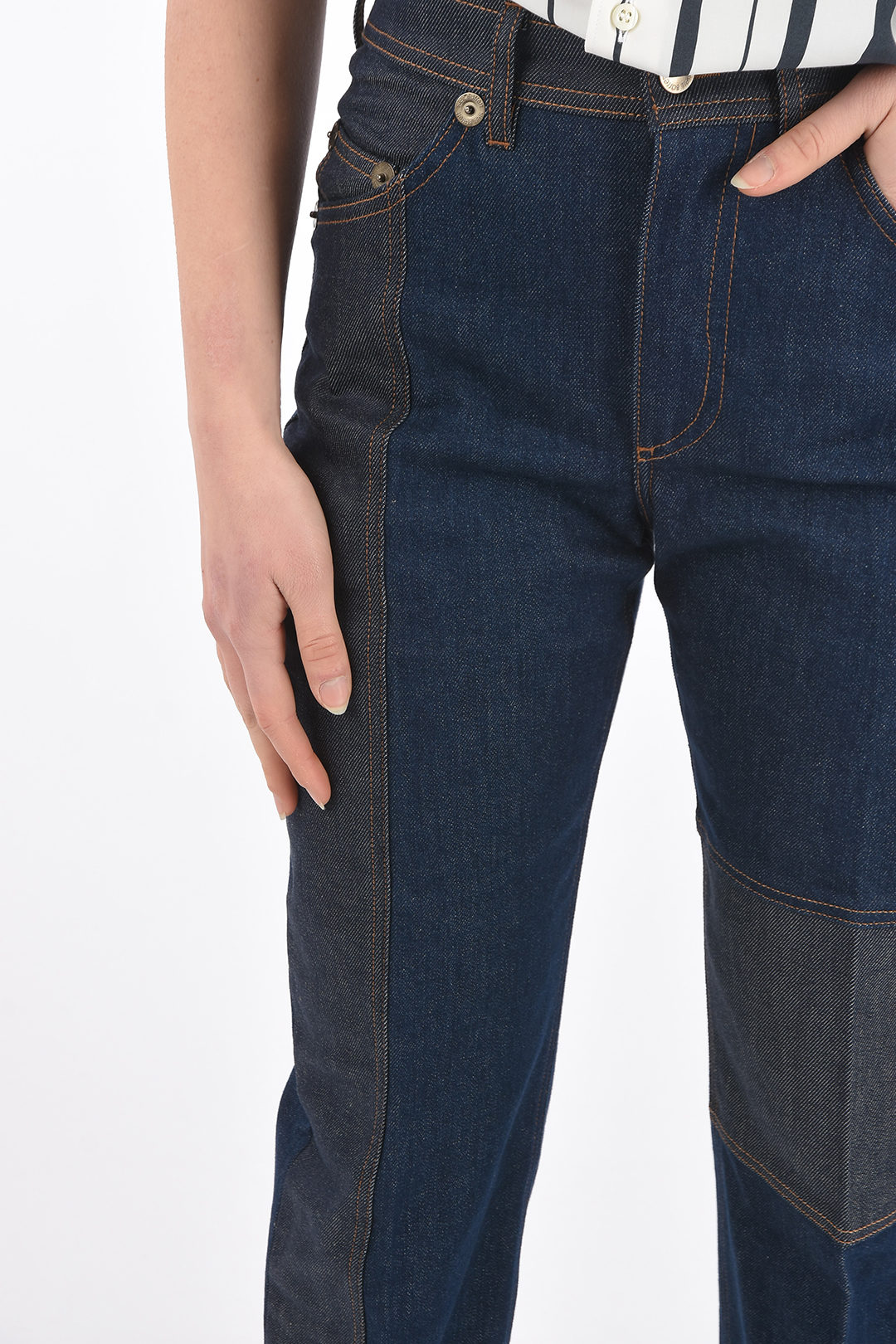 Two Tone Denims with Cuffs