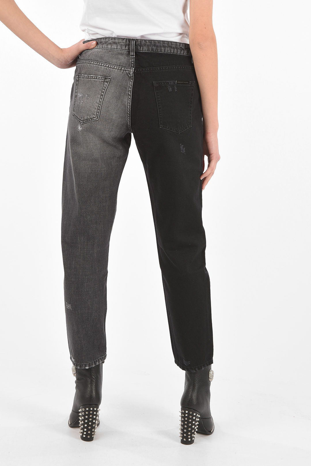 Philipp Plein two tone distressed 