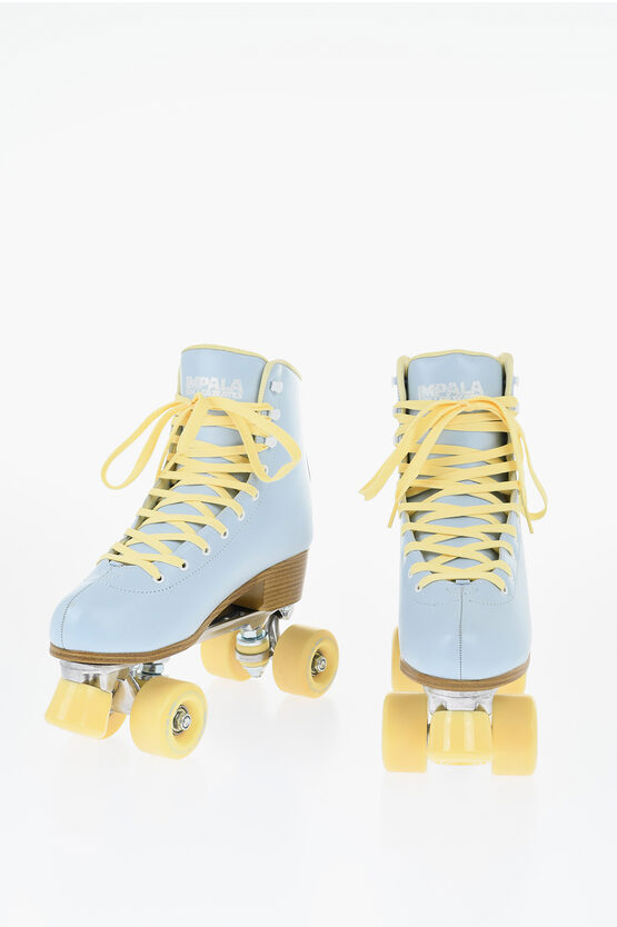 Shop Impala Skate Two-tone Faux Leather Sidewalk Roller Skates With Glittered