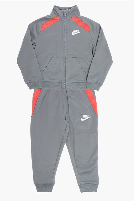 Two-Tone Fleeced-Fabric Joggers and Sweatshirt Set