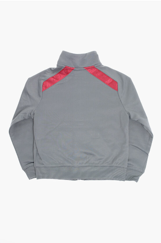 Two-Tone Fleeced-Fabric Joggers and Sweatshirt Set