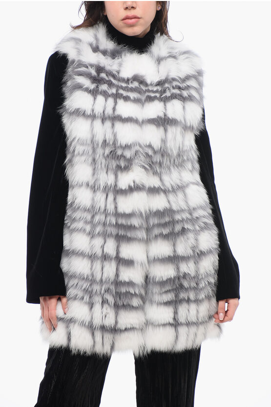 Mad Dam Two-tone Fur Vest