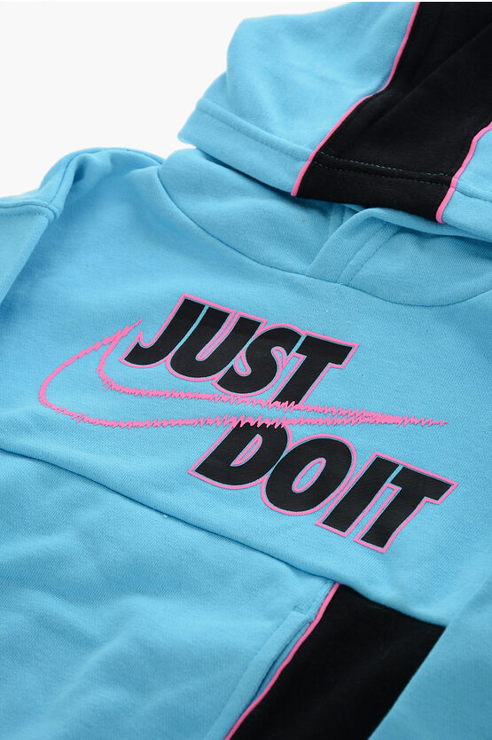 Two-tone Hoodie with Contrasting Trim